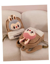 Labubu Cartoon Backpack Plush Bag Cute Lamb Wool Backpack Large Capacity Backpack Replica Package Classic Series Labubu