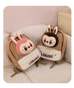 Labubu Cartoon Backpack Plush Bag Cute Lamb Wool Backpack Large Capacity Backpack Replica Package Classic Series Labubu