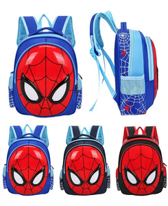 Children schoolbag cartoon cute weight-reducing backpack kindergarten backpack 3D Spiderman boy schoolbag gift