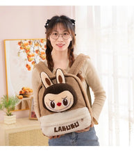 Labubu Cartoon Backpack Plush Bag Cute Lamb Wool Backpack Large Capacity Backpack Replica Package Classic Series Labubu