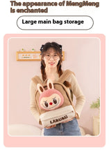 Labubu Cartoon Backpack Plush Bag Cute Lamb Wool Backpack Large Capacity Backpack Replica Package Classic Series Labubu