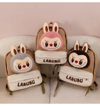 Labubu Cartoon Backpack Plush Bag Cute Lamb Wool Backpack Large Capacity Backpack Replica Package Classic Series Labubu