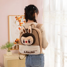 Labubu Cartoon Backpack Plush Bag Cute Lamb Wool Backpack Large Capacity Backpack Replica Package Classic Series Labubu