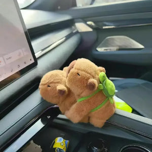 New Capybara Wristband Bracelet Kawaii Cartoon Plush Animal Capybara Clap Circle Cotton Doll Cute Children Toys Kids Funny Gifts