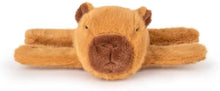 New Capybara Wristband Bracelet Kawaii Cartoon Plush Animal Capybara Clap Circle Cotton Doll Cute Children Toys Kids Funny Gifts