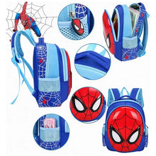 Children schoolbag cartoon cute weight-reducing backpack kindergarten backpack 3D Spiderman boy schoolbag gift