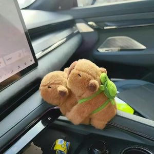 New Capybara Wristband Bracelet Kawaii Cartoon Plush Animal Capybara Clap Circle Cotton Doll Cute Children Toys Kids Funny Gifts