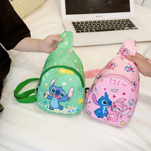 Stitch Anime Shoulder Bags Kawaii Fashion Chest Bag Travel Satchel Casual Portable Totes Backpacks Birthday Gifts For Boys Girls