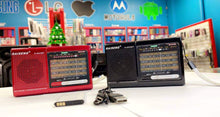 RADIO BLUETOOTH AM/FM, RECARGABLE Y DE BATERIAS.   RAISENG R-6622BT