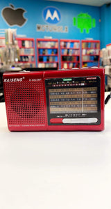RADIO BLUETOOTH AM/FM, RECARGABLE Y DE BATERIAS.   RAISENG R-6622BT