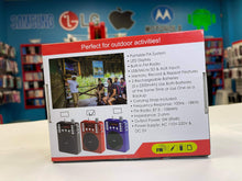 RADIO FM PORTATIL Y RECARGABLE  DIGITALSUNFLASH Z-125PA
