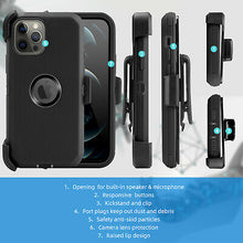 HEAVY DUTY CASE WITH RUGGED COVER
FOR ALL IPHONE'S WITH BELT CLIP STAND